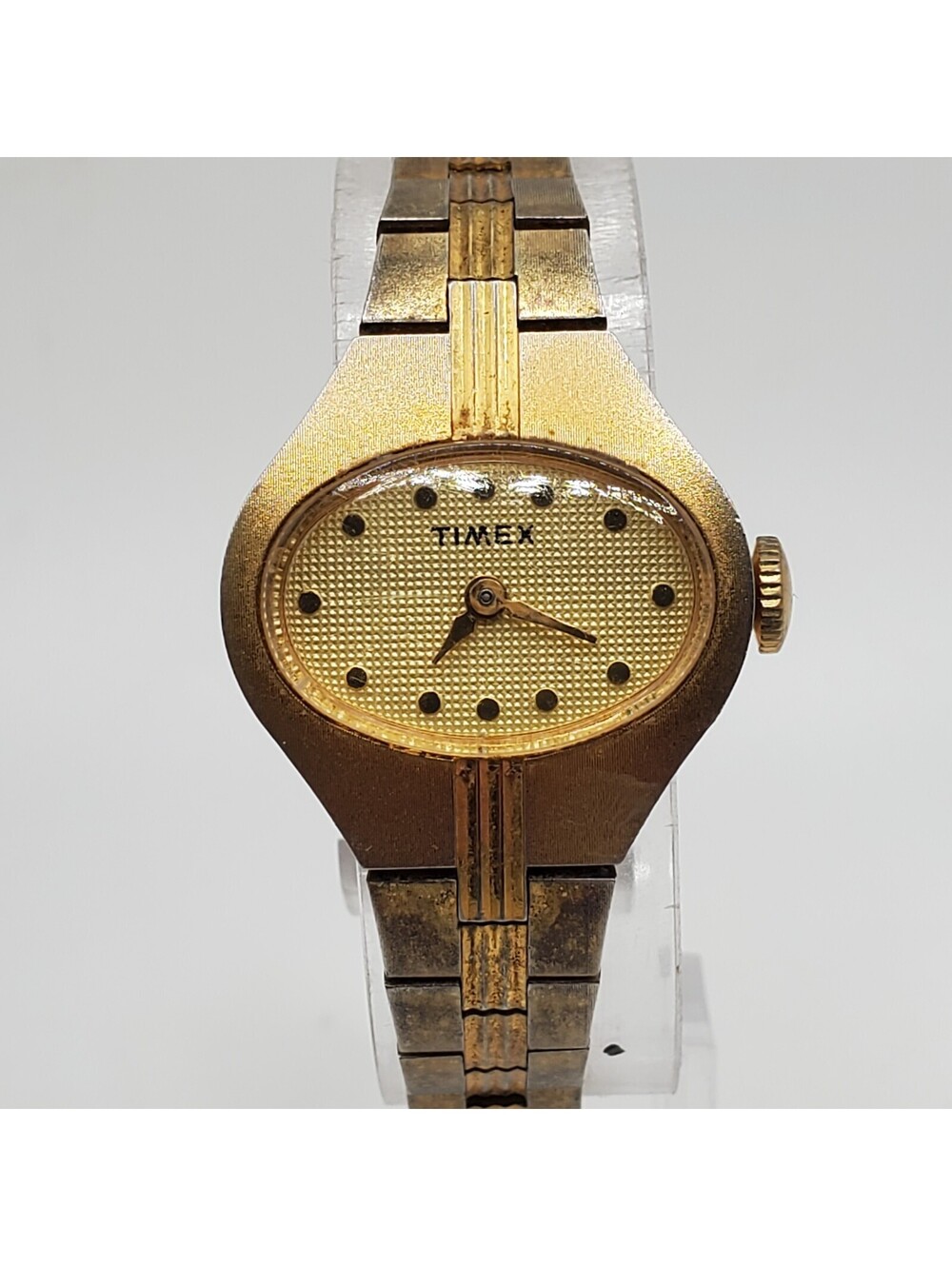 Vintage Timex Mechanical Watch Womens Running 23mm Gold Tone